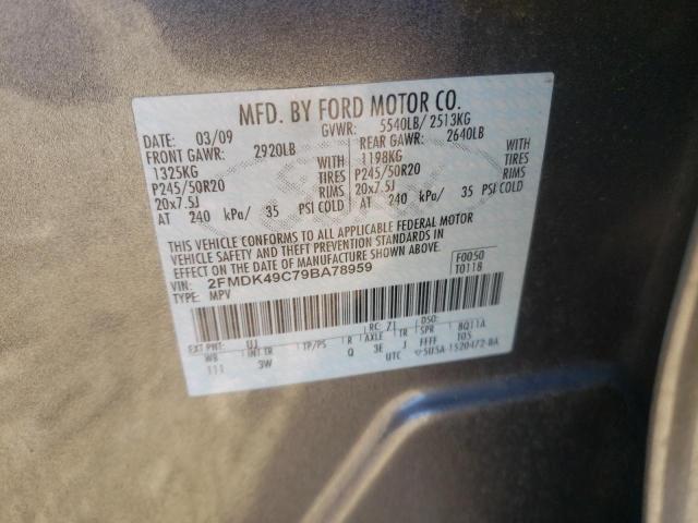 2FMDK49C79BA78959 2009 Ford Edge Limited