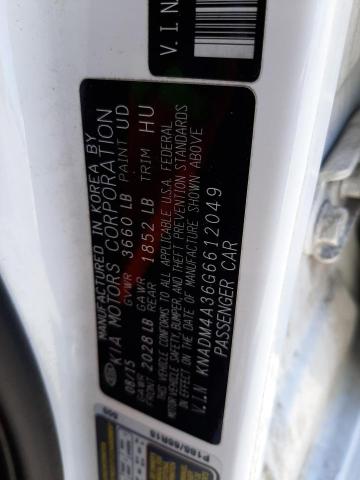 KNADM4A36G6612049 KIA RIO LX