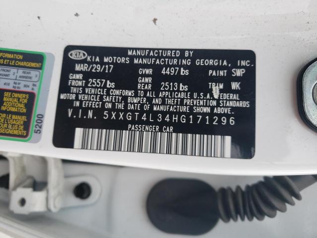 5XXGT4L34HG171296 KIA Optima Lx