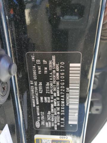 2013 Kia Optima Lx VIN: 5XXGM4A72DG106170 Lot: 47806884