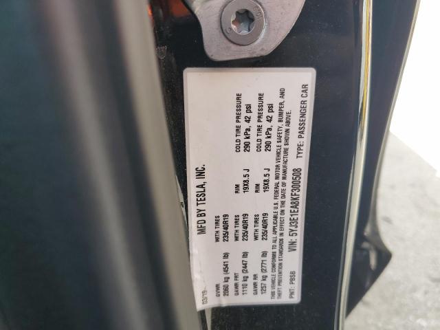 5YJ3E1EA8KF300508 Tesla MODEL 3