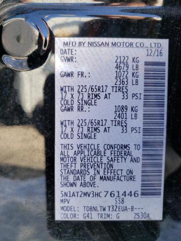 5N1AT2MV3HC761446 Nissan ROGUE SV