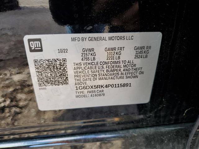 1G6DX5RK4P0115891 Cadillac CT5 LUXURY 12