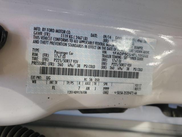 1FADP5CU4FL100222 Ford C-max Premium Sel
