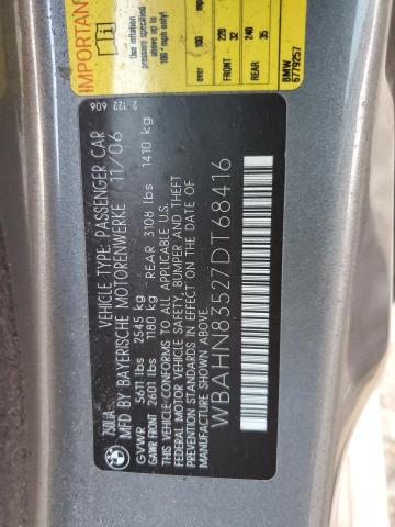 2007 BMW 750 VIN: WBAHN83527DT68416 Lot: 73914023