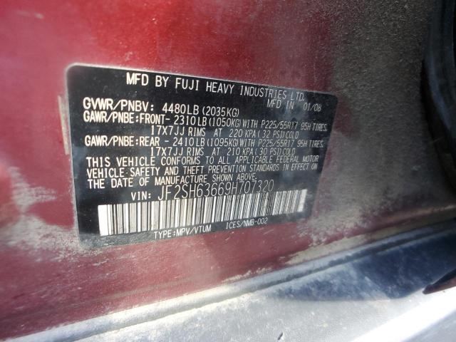 2009 Subaru Forester 2.5X Premium VIN: JF2SH63669H707320 Lot: 71915643