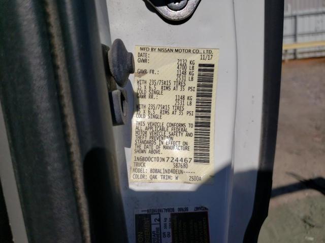 1N6BD0CT0JN724467 Nissan FRONTIER S
