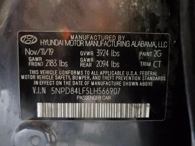 5NPD84LF5LH566907 | 2020 HYUNDAI ELANTRA SE