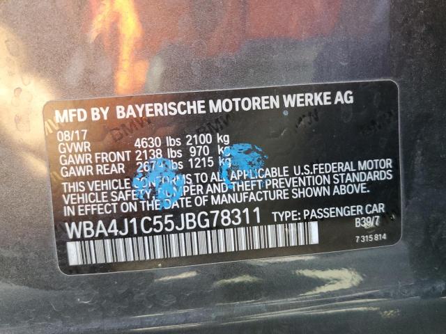 WBA4J1C55JBG78311 BMW 430i Gran Coupe