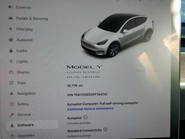 7SAYGDEE0PF744741 Tesla Model Y  9