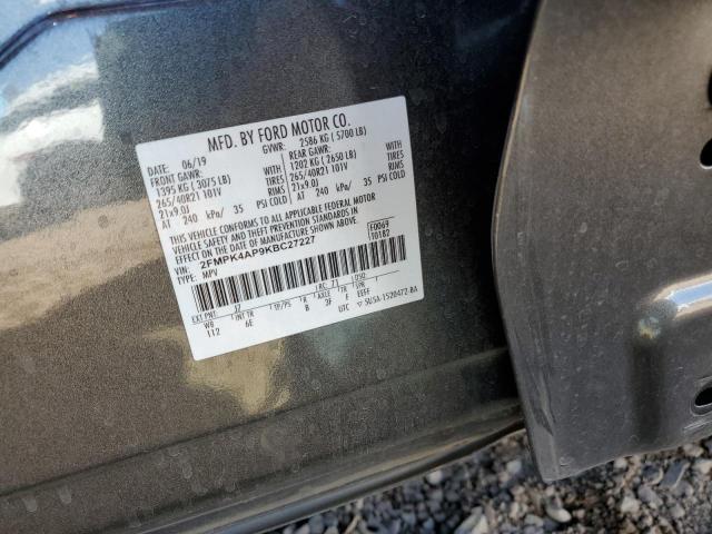 2FMPK4AP9KBC27227 Ford EDGE ST