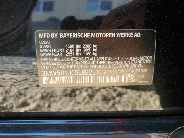 2020 BMW 330I 2.0L(VIN: 3MW5R1J05L8B28127