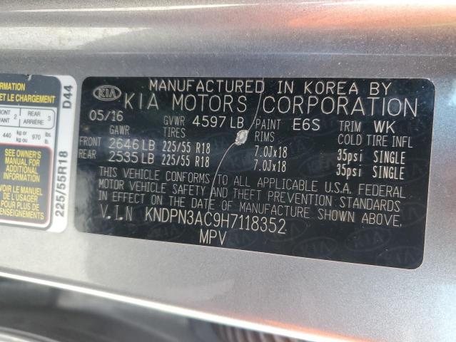 KNDPN3AC9H7118352 KIA Sportage Ex