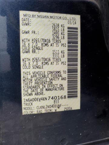 1N6AD0EV4EN740168 Nissan FRONTIER S
