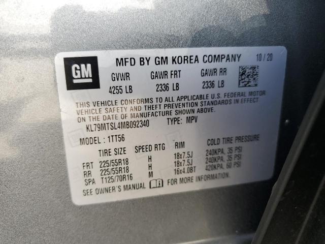 KL79MTSL4MB092340 Chevrolet Trailblzr TRAILBLAZE 10