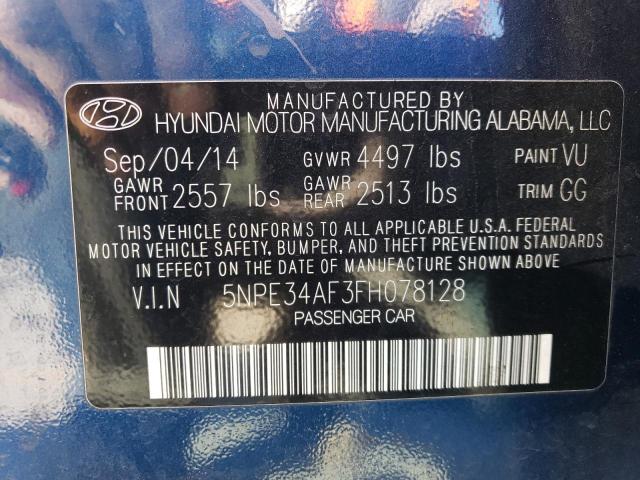 5NPE34AF3FH078128 | 2015 Hyundai sonata sport