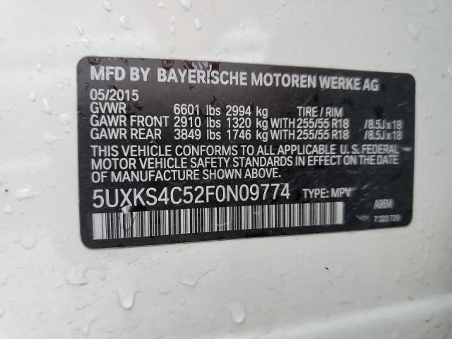 5UXKS4C52F0N09774 2015 BMW X5, photo no. 14