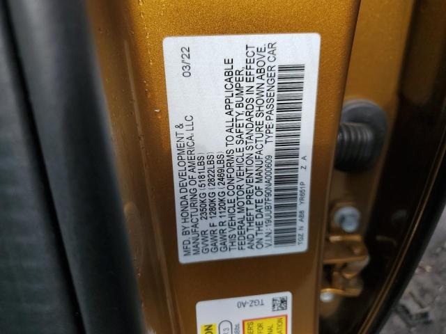 19UUB7F90NA000609 Acura TLX TYPE S 12