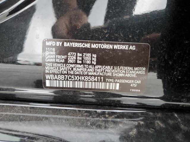 WBA8B7C5XHK858411 BMW 340 XI