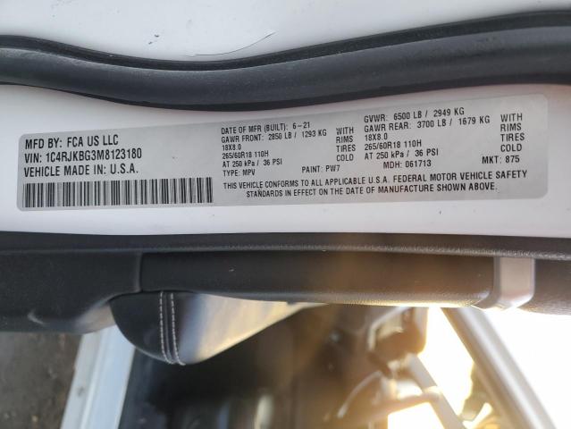 2021 JEEP GRAND CHER - 1C4RJKBG3M8123180