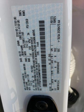 1FTFW1CD0MFB31221 Ford F150 Supercrew