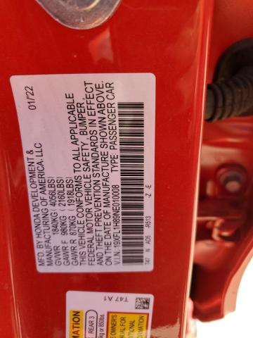 2022 HONDA CIVIC SPOR - 19XFL1H89NE010008