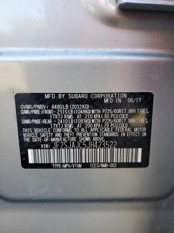JF2SJAJC5JH423522 Subaru Forester 2.5i Limited