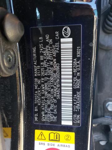 58ABZ1B11KU020963 | 2019 LEXUS ES 350