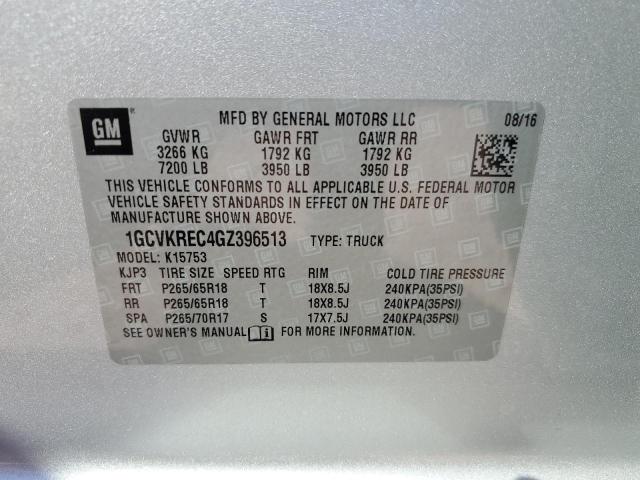 1GCVKREC4GZ396513 Chevrolet Silverado K1500 Lt
