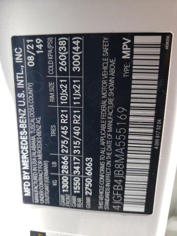 4JGFB4JB8MA555169 Mercedes-Benz GLE 350