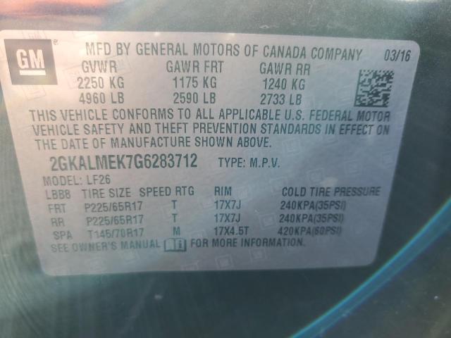 2GKALMEK7G6283712 GMC Terrain Sle