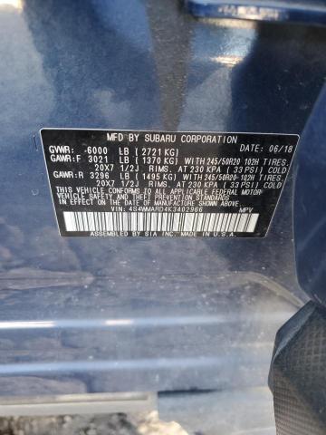 4S4WMARD4K3402966 Subaru Ascent Touring