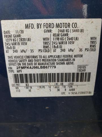 2FMPK4J96LBB67779 2020 FORD EDGE, photo no. 13