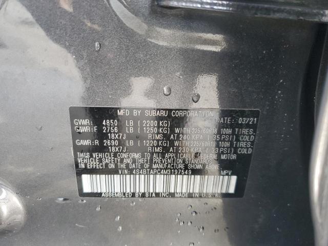 4S4BTAPC4M3197549 Subaru Outback Touring