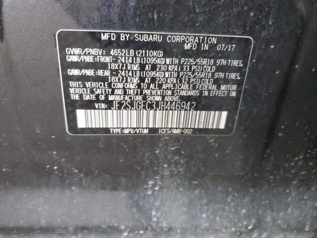 JF2SJGEC3JH446942 Subaru Forester 2.0xt Premium