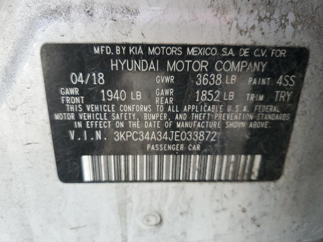 2018 HYUNDAI ACCENT LIM - 3KPC34A34JE033872