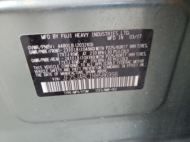 JF2SJABC1HH586998 Subaru Forester 2.5i