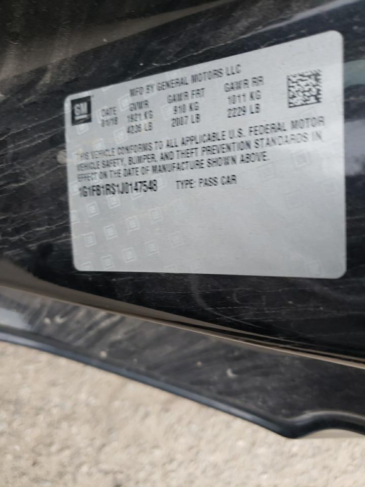 1G1FB1RS1J0147548 CHEVROLET CAMARO 2018