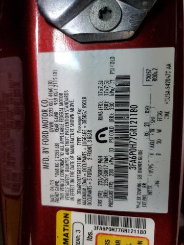 3FA6P0H77GR121180 Ford FUSION SE