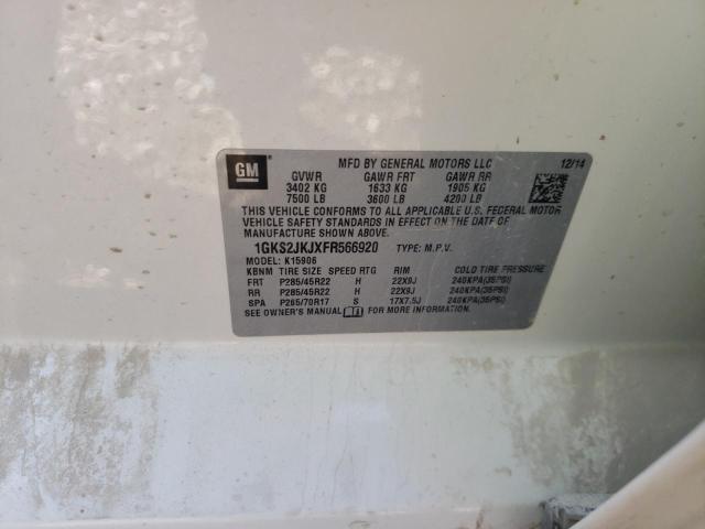 1GKS2JKJXFR566920 GMC YUKON XL DENALI