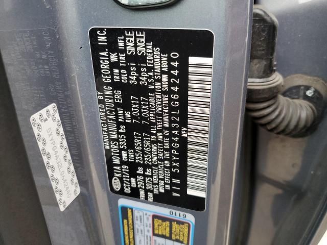 5XYPG4A32LG642440 KIA SORENTO L