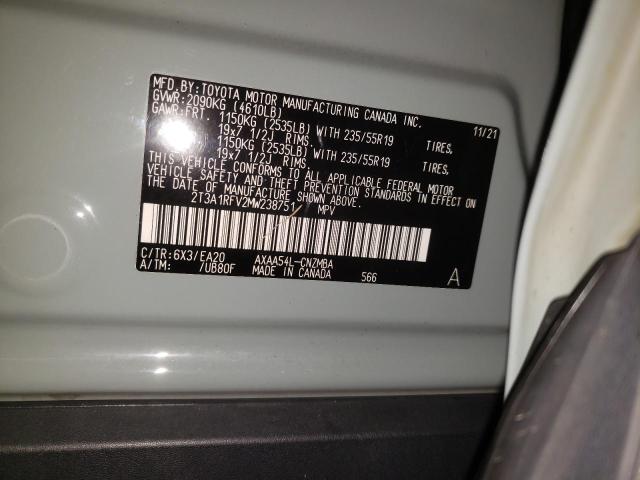2T3A1RFV2MW238751 Toyota Rav4 Xle Premium