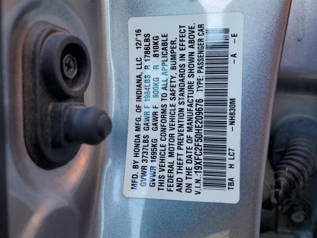 2017 HONDA CIVIC LX - 19XFC2F50HE209676