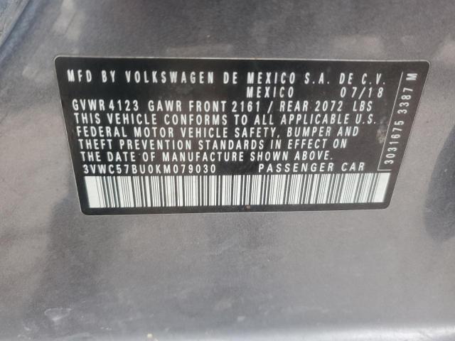 2019 VOLKSWAGEN JETTA S - 3VWC57BU0KM079030