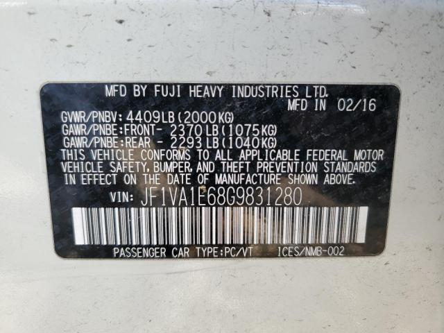 JF1VA1E68G9831280 Subaru Wrx Premium