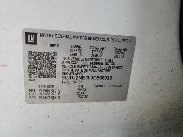 3GTU2NEJ0JG566019 GMC Sierra K1500 Slt