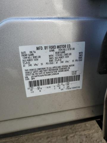 2FMPK4AP8GBC29624 2016 FORD EDGE, photo no. 12