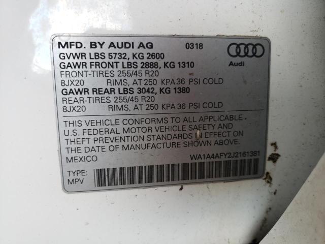 WA1A4AFY2J2161381 2018 AUDI SQ5 - Image 13