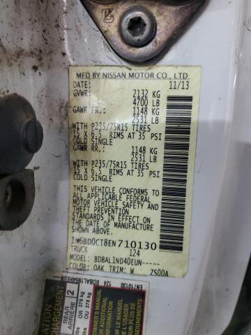 1N6BD0CT8EN710130 Nissan FRONTIER S