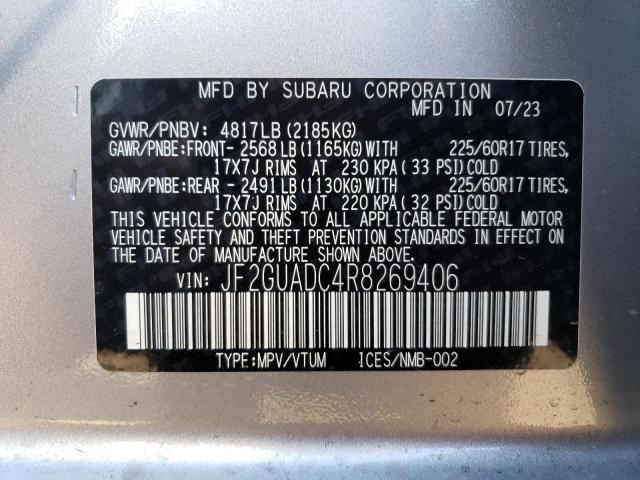 2024 SUBARU CROSSTREK - JF2GUADC4R8269406